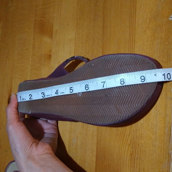 Size 6.5 L'Amour rhinestone wedge sandals - Picture 9 of 16